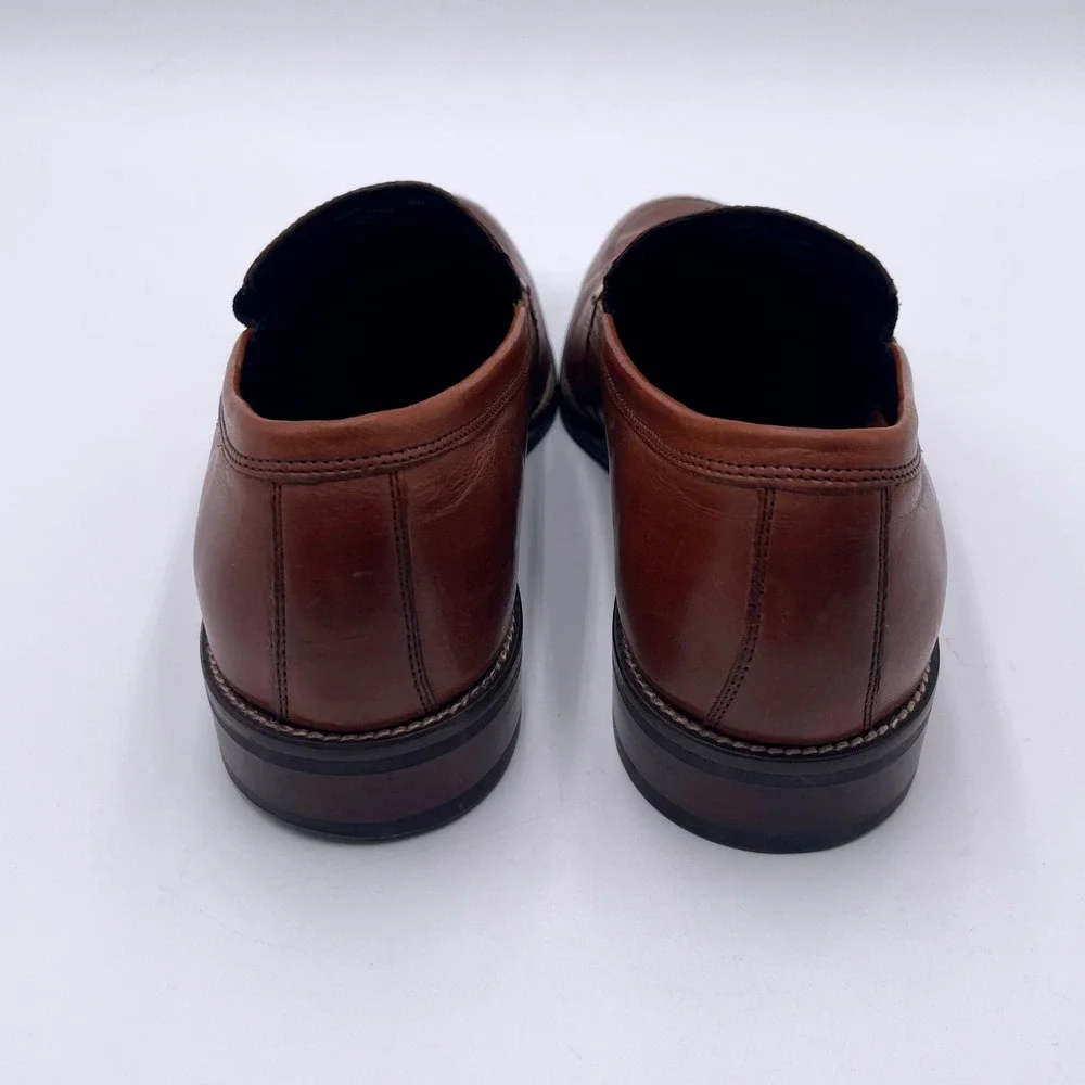 Cole Haan Mens British Tan Leather Venetian Loafers Dress Shoes C11626 Size 10M